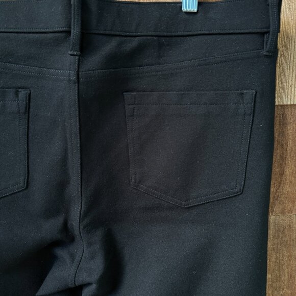 NWOT NYDJ Bold Black Ponte Knit Straight Leg Stretch Trouser in Women's 16 - Picture 9 of 10